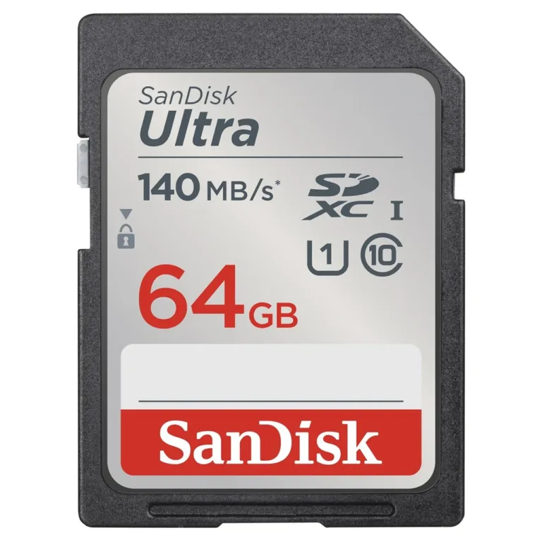 SanDisk Ultra SDSDUNB-064G-GN6IN 64 GB SDXC UHS-I Class 10 mälukaart, 120 MB/s, veekindel, must