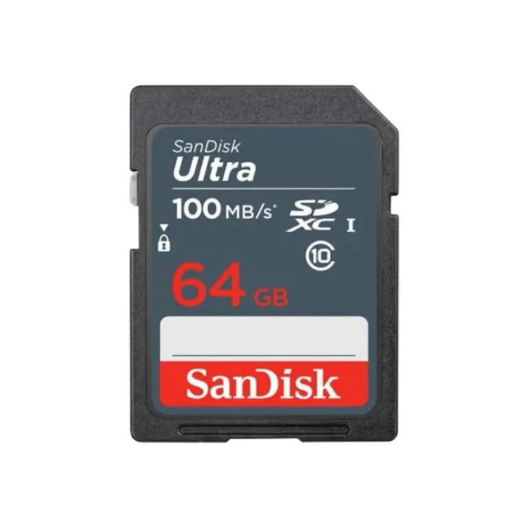 SanDisk Ultra SDSDUNR-064G-GN3IN 64 GB SDXC UHS-I Class 10 mälukaart, kuni 100 MB/s, löögi-, vee- ja temperatuurikindel
