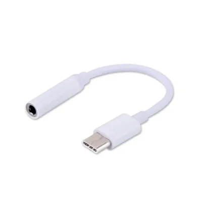 Savio AK-35 valge USB-C (mees) – 3,5 mm Jack (naine) audioadapter