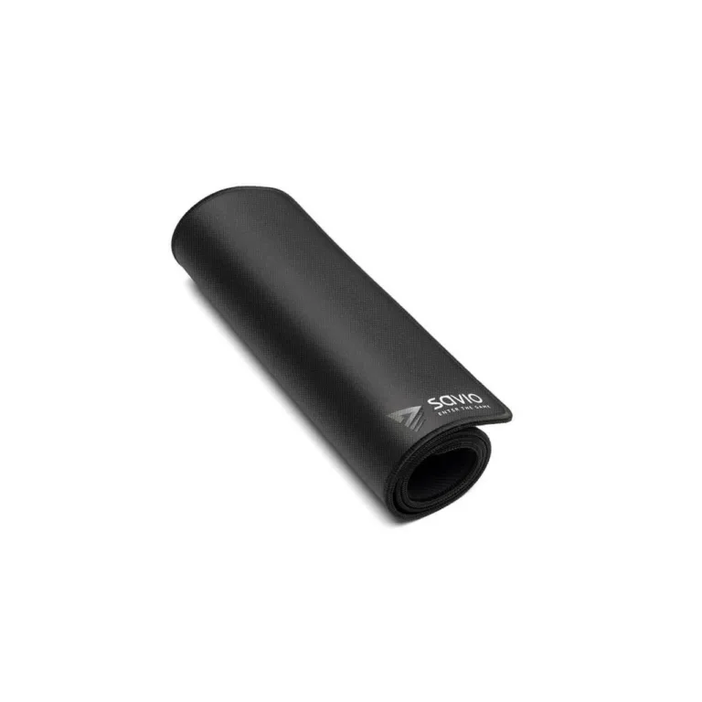SAVIO Black Edition Precision Control L 70x30 cm õmmeldud servadega punase-musta värvusega mänguri hiirematt libisemisvastase põhjaga