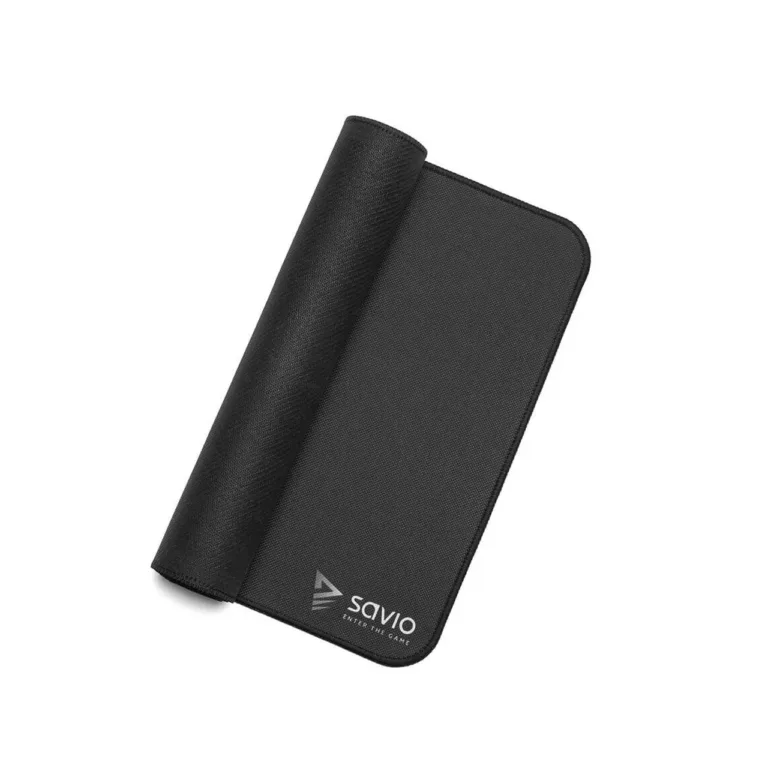 SAVIO Black Edition Precision Control L 70x30 cm õmmeldud servadega punase-musta värvusega mänguri hiirematt libisemisvastase põhjaga