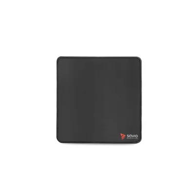 SAVIO Black Edition Turbo Dynamic S 25x25 cm valge mängurihiirematt õmmeldud servade ja libisemisvastase põhjaga