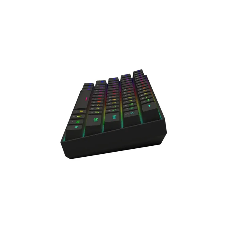 Savio Blackout X2 RED 60% mehaaniline mänguklaviatuur, Outemu Red, 61 klahvi, RGB-taustvalgustus, USB-C/USB-A, must