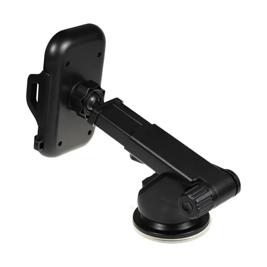 SAVIO CH-04 must ABS-silikoonist auto telefonihoidik esiklaasile, 55–113 mm nutitelefonidele – 4