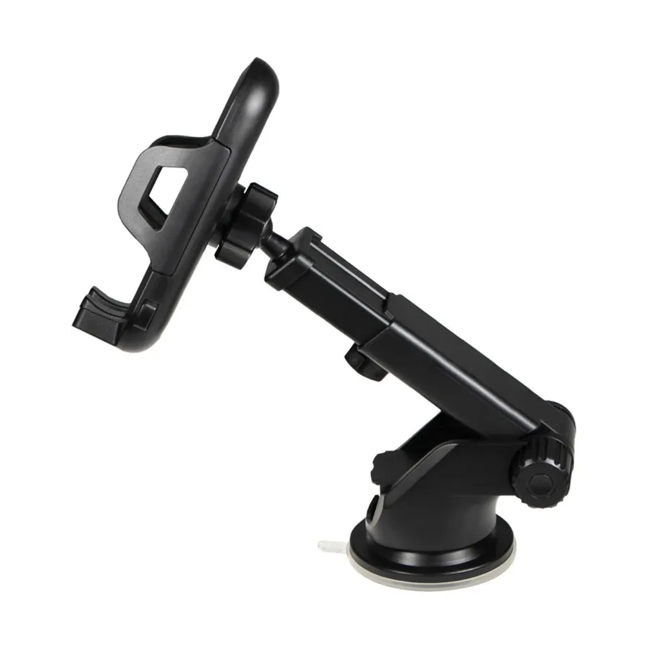 SAVIO CH-04 must ABS-silikoonist auto telefonihoidik esiklaasile, 55–113 mm nutitelefonidele – 5
