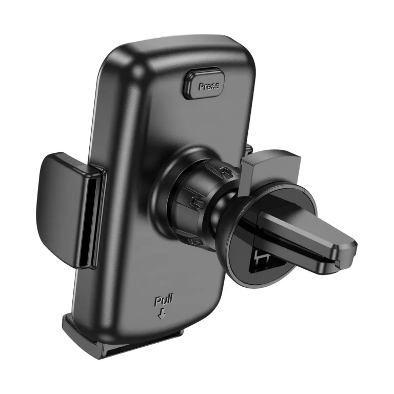 SAVIO CH-05 must universaalne auto telefonihoidik õhuavadele, 55–113 mm laiustele nutitelefonidele