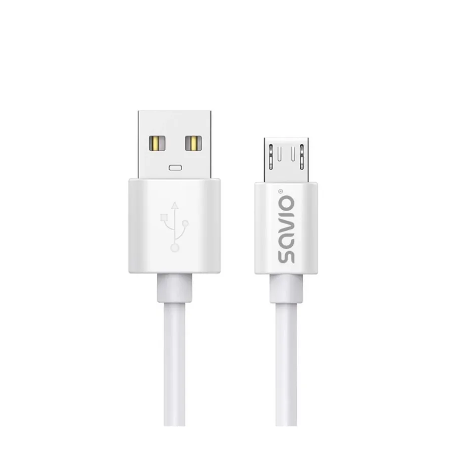 SAVIO CL-167 3 m valge USB 2.0 A–Micro USB kaabel (480 Mbit/s)