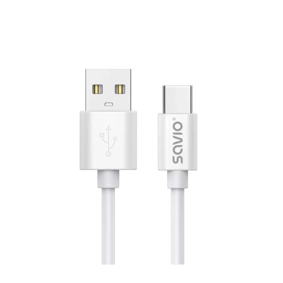 SAVIO CL-168 3 m valge USB 2.0 A–C kaabel, 480 Mbit/s andmeedastus