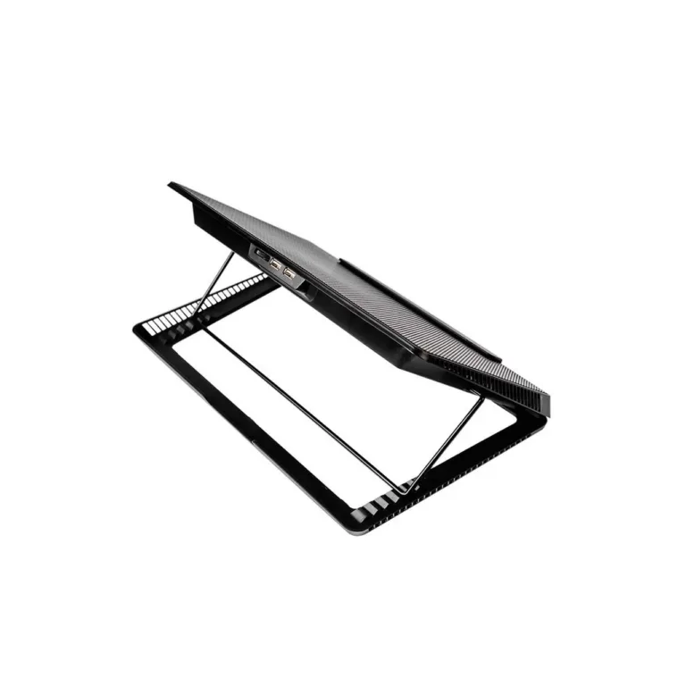 SAVIO COS-01 390x245x30 mm must sülearvuti jahutusalus 6 punase LED-ventilaatoriga, USB-toitega, kuni 17,3'' sülearvutile