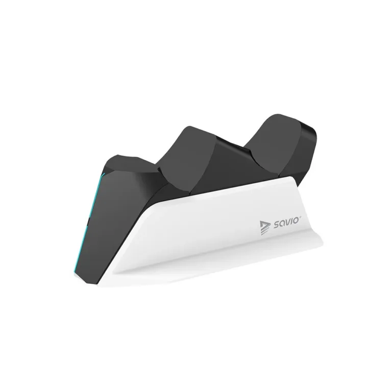 SAVIO GCS-01 PS5 DualSense juhtmega laadimisjaam, 2 pulti, USB-C, must/valge, LED-indikaatoriga