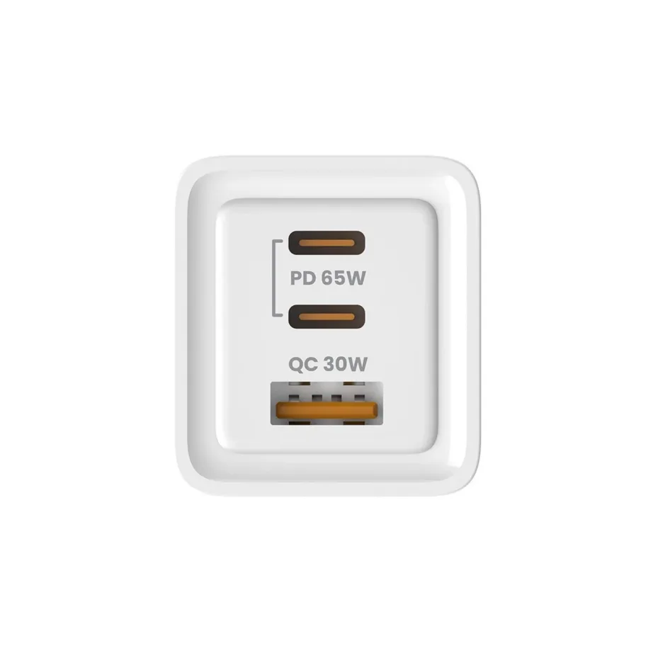 SAVIO LA-07 valge 65W GaN seinalaadija, USB-C ja USB, QC 4.0+, PD 3.0, nutitelefonidele – 8