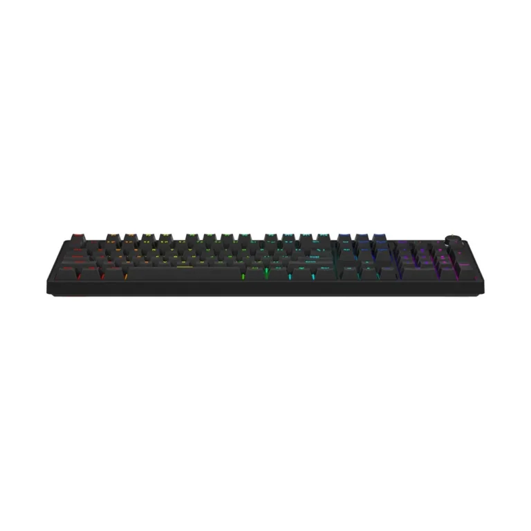 SAVIO STYX BROWN 104 klahviga täissuuruses mehaaniline mänguklaviatuur, Outemu Brown lülitid, RGB taustvalgus, Hot Swap, USB-C, must