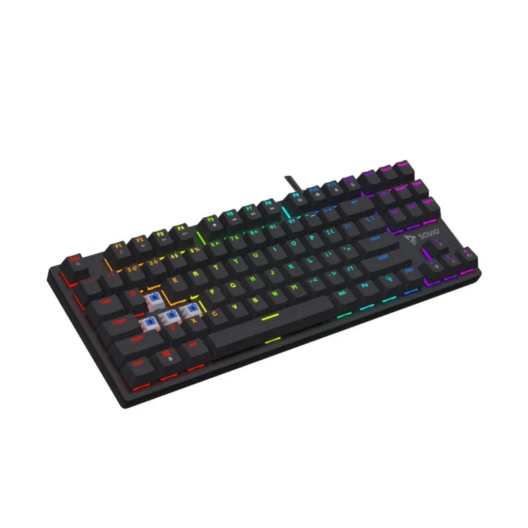 Savio Tempest X2 BLUE RGB must mehaaniline mänguriklaviatuur, Outemu Blue lülitid, QWERTY, inglise, USB