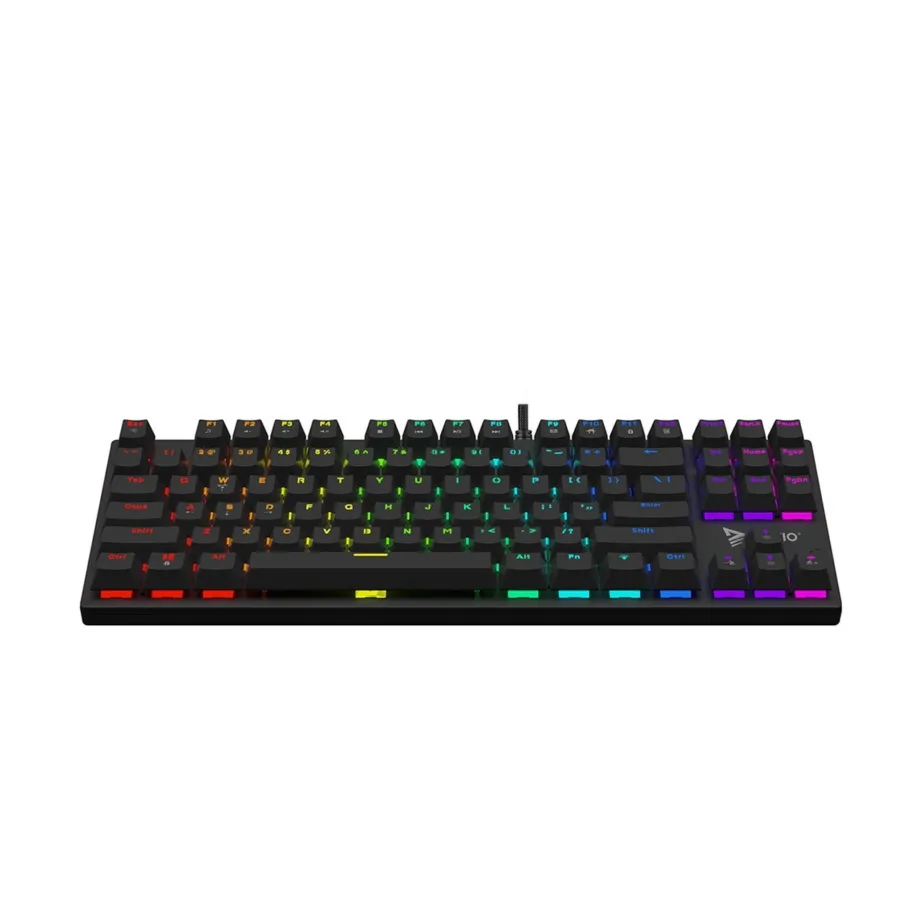 Savio Tempest X2 RED RGB 87-klahviline mehaaniline mänguklaviatuur, Outemu Red, QWERTY, USB, must – 4