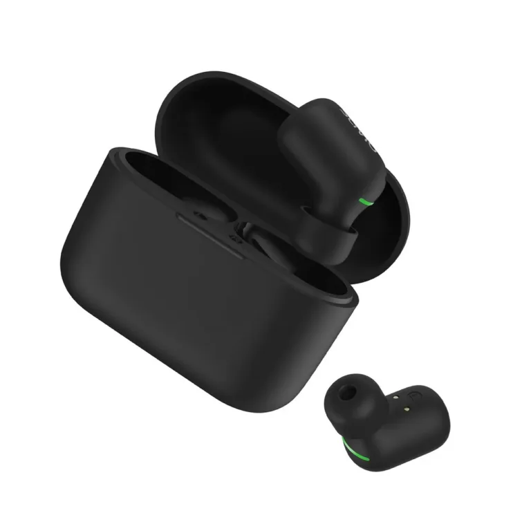 Savio TWS-09 mustad IPX5 juhtmevabad kõrvasisesed Bluetooth 5.1 kõrvaklapid muusika kuulamiseks, sisseehitatud mikrofoniga, 8-tunnine aku, puutejuhtimine