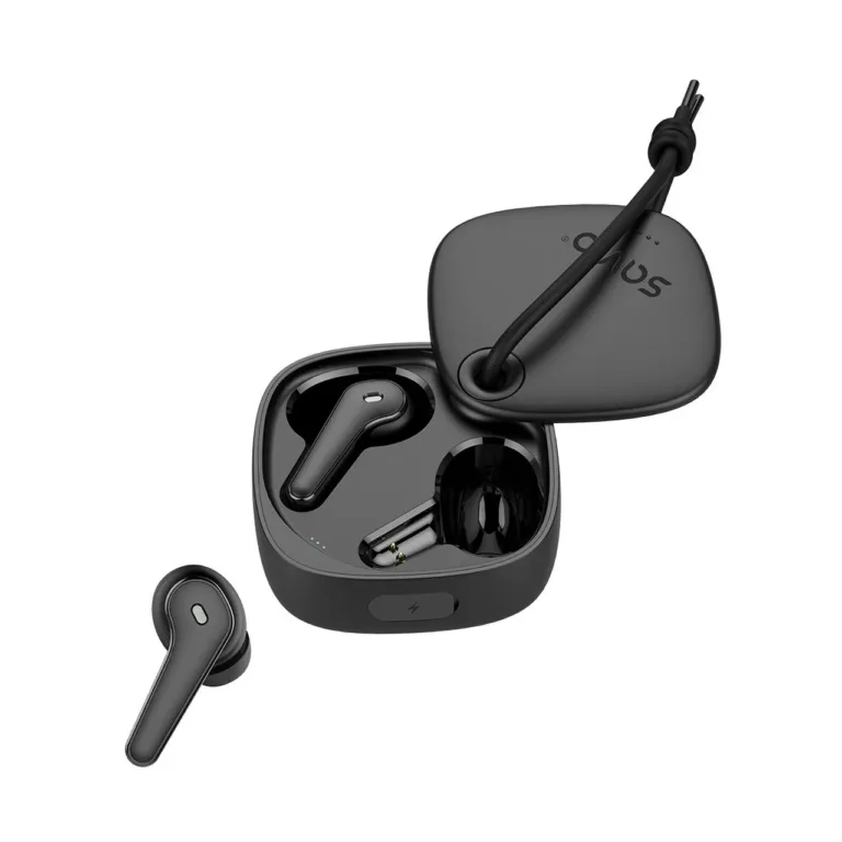 SAVIO TWS-11 mustad TWS juhtmevabad in-ear kõrvaklapid mikrofoniga, muusika ja kõnede jaoks