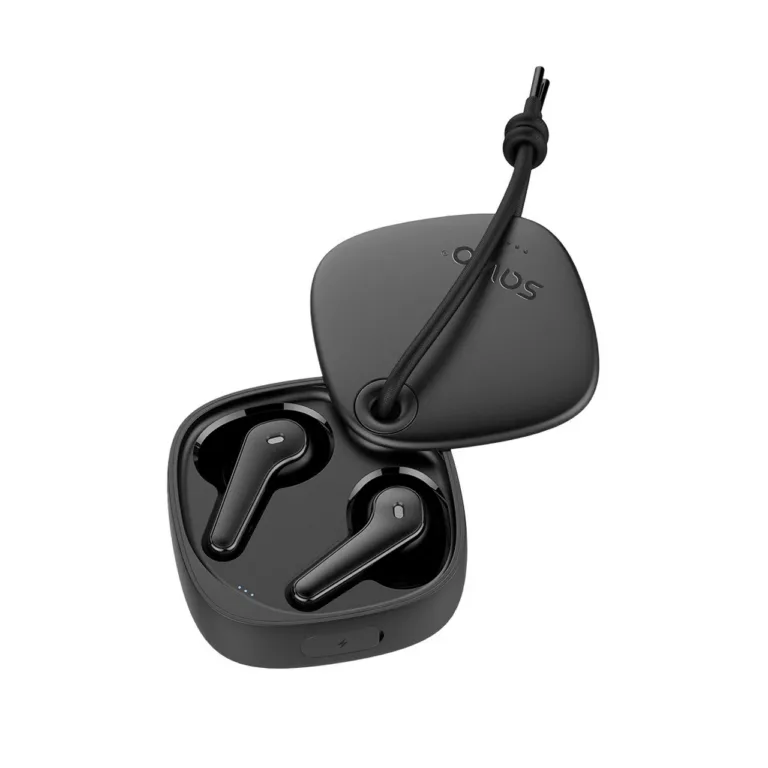 SAVIO TWS-11 mustad TWS juhtmevabad in-ear kõrvaklapid mikrofoniga, muusika ja kõnede jaoks