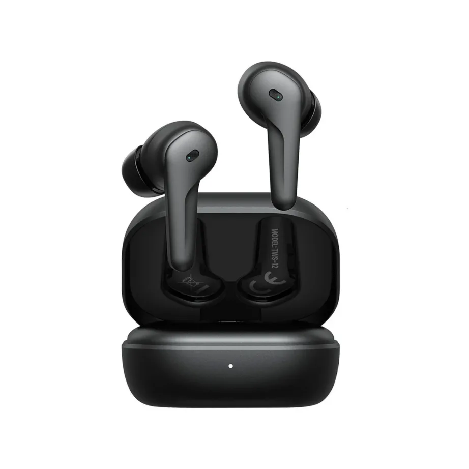 SAVIO TWS-12 mustad Bluetooth 5.3 TWS in-ear kõrvaklapid sisseehitatud mikrofoniga kõnede ja muusika jaoks – 2