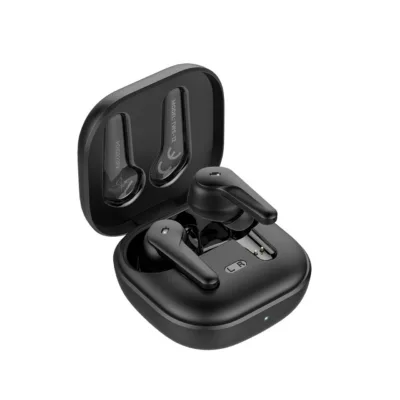 SAVIO TWS-12 mustad Bluetooth 5.3 TWS in-ear kõrvaklapid sisseehitatud mikrofoniga kõnede ja muusika jaoks