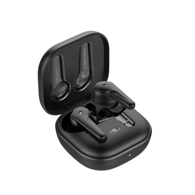 SAVIO TWS-12 mustad Bluetooth 5.3 TWS in-ear kõrvaklapid sisseehitatud mikrofoniga kõnede ja muusika jaoks