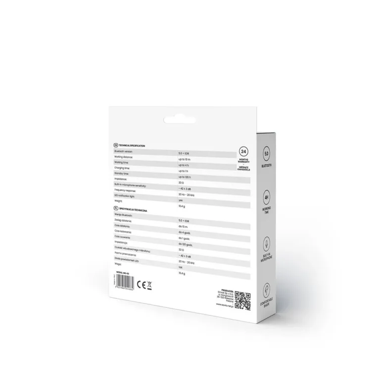Savio WE-03 juhtmevaba stereopeakomplekt Bluetooth-ühendusega