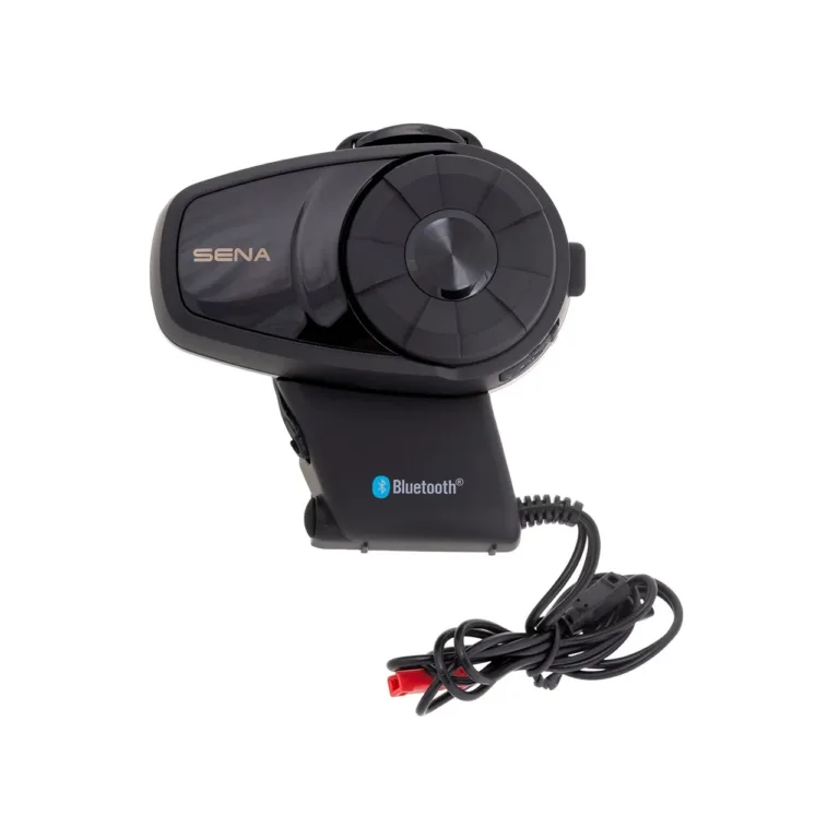 Sena 10S-02 must mootorratta Bluetooth intercom 4 kanaliga, FM-raadio ja 1600 m ulatusega