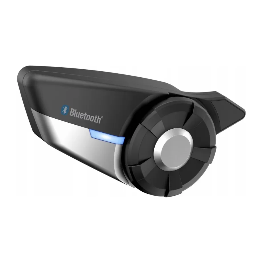 Sena 20S-EVO-11D Duo must, 2 km ulatusega Bluetooth 4.1 mootorratta intercom, 8-le kasutajale, 13 tundi tööaega – 12