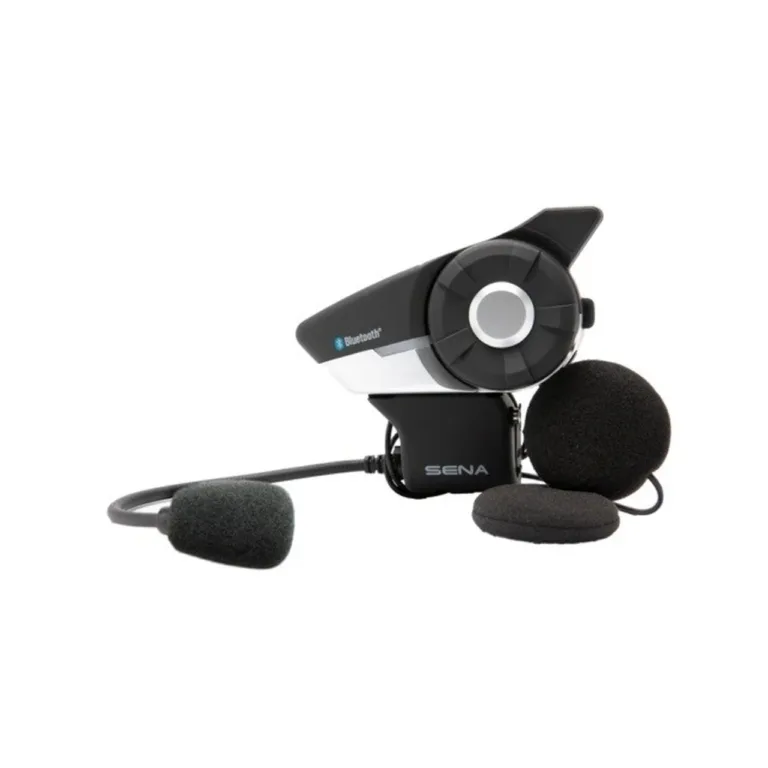 Sena 20S-EVO-11D Duo must, 2 km ulatusega Bluetooth 4.1 mootorratta intercom, 8-le kasutajale, 13 tundi tööaega