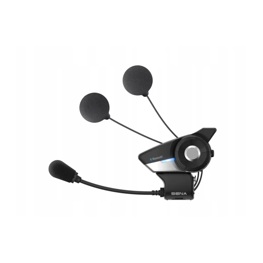 Sena 20S-EVO-11D Duo must, 2 km ulatusega Bluetooth 4.1 mootorratta intercom, 8-le kasutajale, 13 tundi tööaega – 10