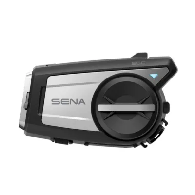 SENA 50C-01 must 4K kaameraga Bluetooth 5.0 mootorratta intercom, Mesh 2.0, kuni 8 km, microSD kuni 128GB, 1 tk