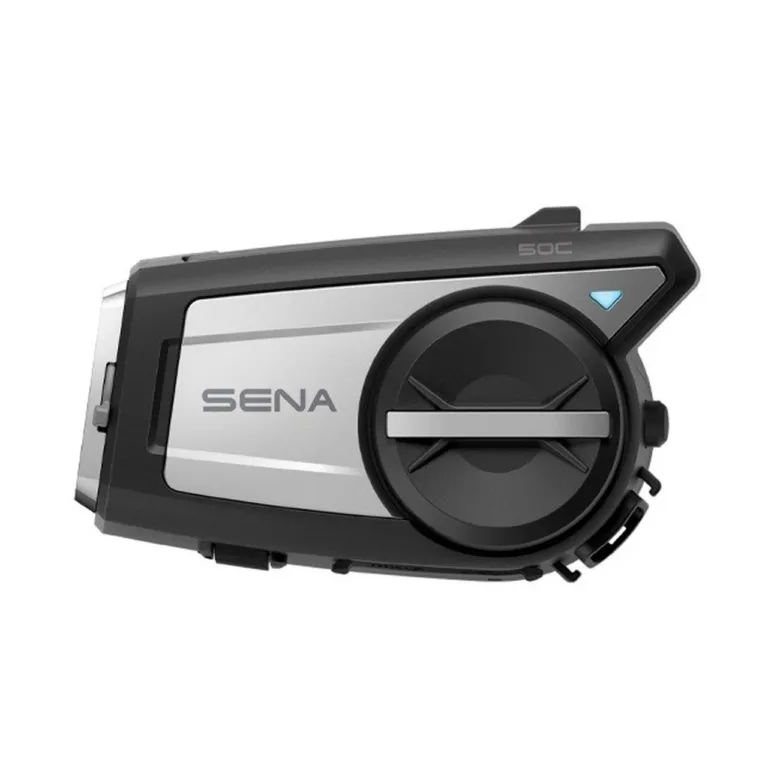 SENA 50C-01 must 4K kaameraga Bluetooth 5.0 mootorratta intercom, Mesh 2.0, kuni 8 km, microSD kuni 128GB, 1 tk