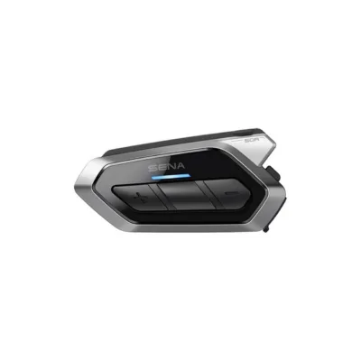 SENA 50R-02 hall/must 97x48x27 mm mootorratta intercom Mesh 2.0 ja Bluetooth 5.0, 24 kasutajale, 13 tundi tööaega