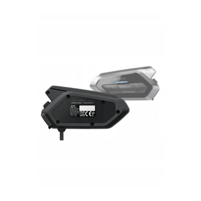 SENA 50R-02D Dual Pack 2 tk Bluetooth 5.0 ja Mesh 2.0 intercom, FM-raadio, must/hall, 97x48x27 mm mootorratta kiivrikomplekt