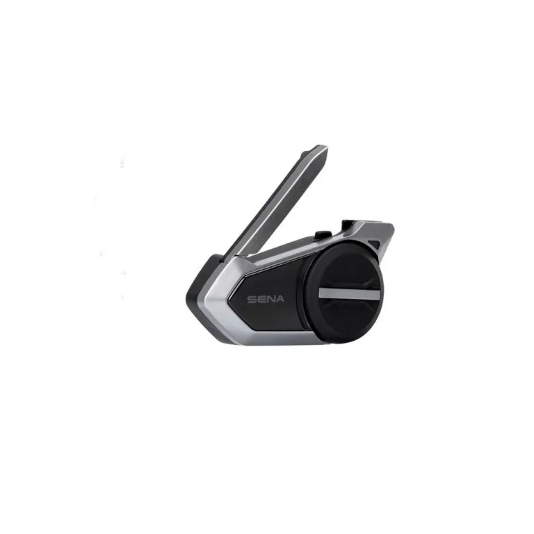 Sena 50S-10 must Bluetooth 5.0 mootorratta intercom 4 kasutajale, 8 km ulatus, FM-raadio, 12 h aku