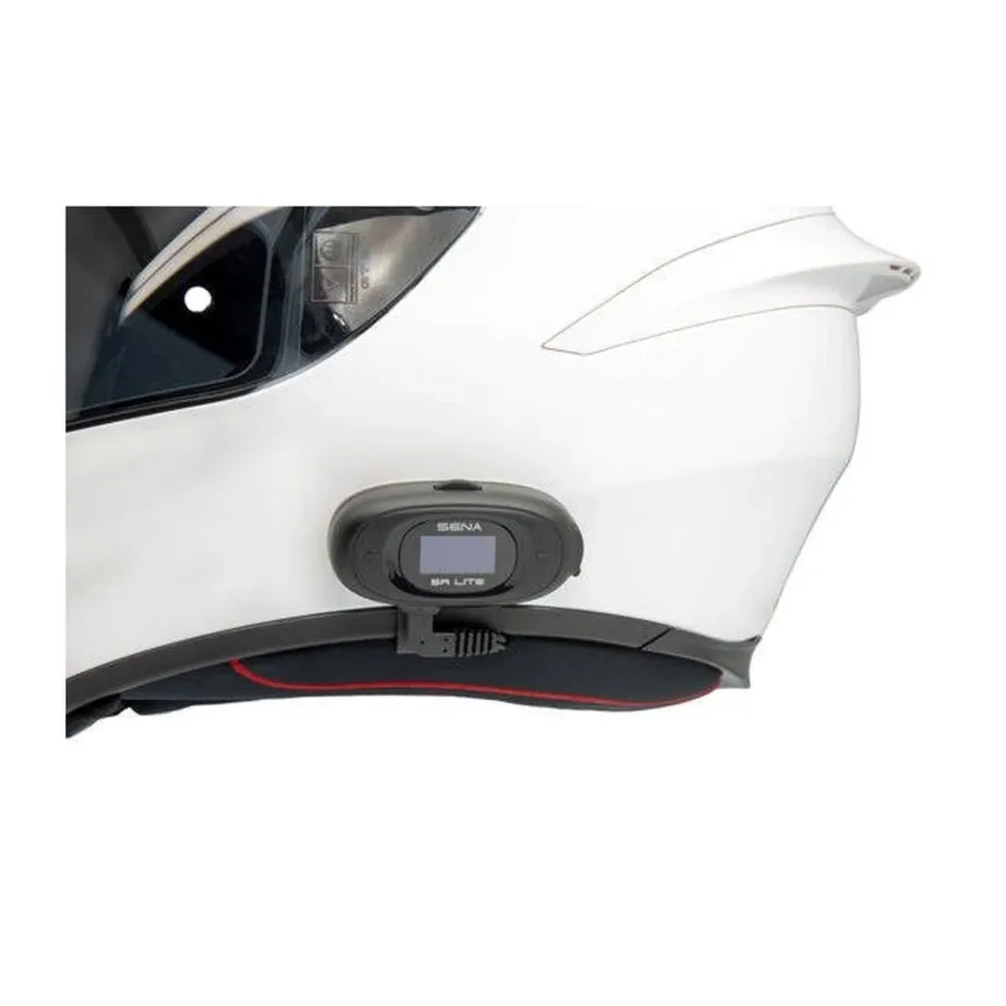 Sena 5RLITE-01D 700 m must Bluetooth 5.1 mootorratta intercom ekraaniga (CE, FCC, IC), 8 tundi kõneaega – 4