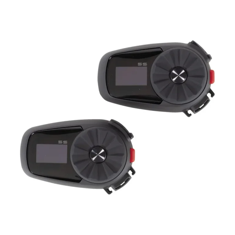 SENA 5S-10D Dual Pack 2 tk Bluetooth 5.0 kiivriside LCD ekraaniga, must/hall, 700 m ulatusega mootorratturitele