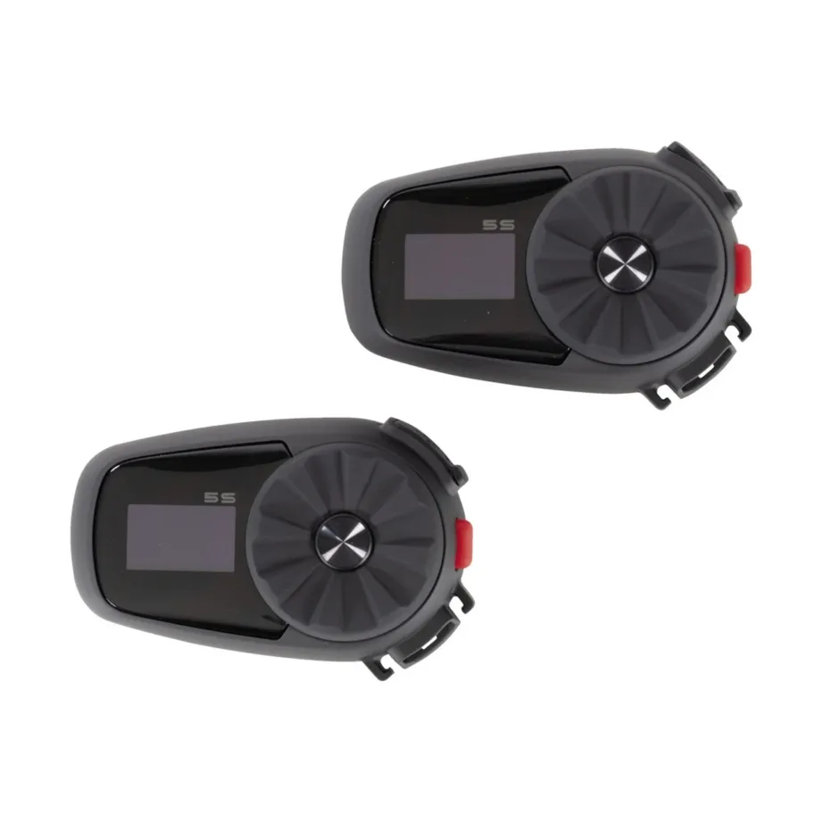SENA 5S-10D Dual Pack 2 tk Bluetooth 5.0 kiivriside LCD ekraaniga, must/hall, 700 m ulatusega mootorratturitele – 6