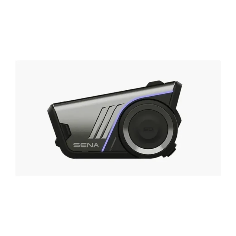 Sena 60S-01 must/hall Bluetooth 5.3 mootorratta intercom Harman Kardon heliga, Mesh/24 kasutajale, IPX7 veekindel, FM-raadio, kiivrikinnitus