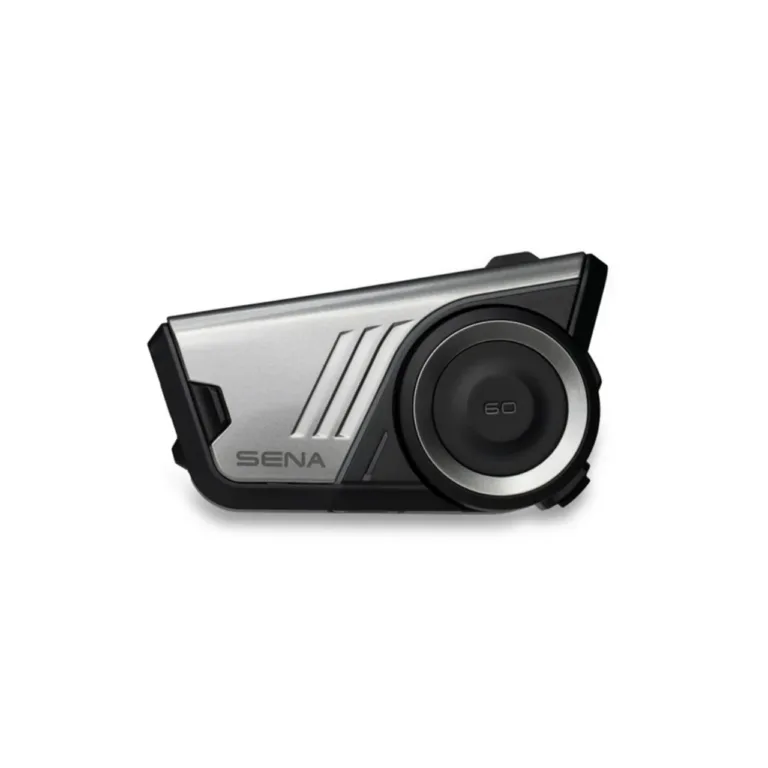 Sena 60S-01 must/hall Bluetooth 5.3 mootorratta intercom Harman Kardon heliga, Mesh/24 kasutajale, IPX7 veekindel, FM-raadio, kiivrikinnitus