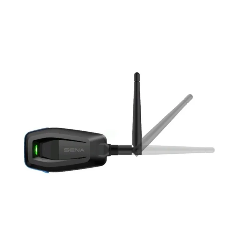 Sena MP-02 Blue/Black Bluetooth 5.0 mesh-adapter 8 kanaliga, 800 m ulatus, 1200 mAh LiPo akuga