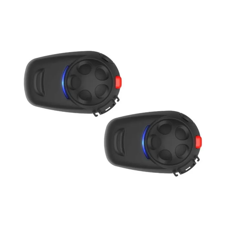 SENA SMH5 Dual Pack must Bluetooth 5.1 kiivri intercom kahele mootorratturile, 400 m ulatus, mikrofon, 7 tundi kõneaega