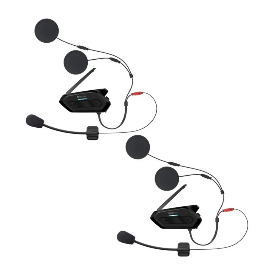 Sena Spider RT1 Dual Pack 2 tk Mesh/Bluetooth 5.2 mootorratta intercom must/hall, CE-sertifikaadiga, 12 h kõneaega, 97x48x27 mm – 2