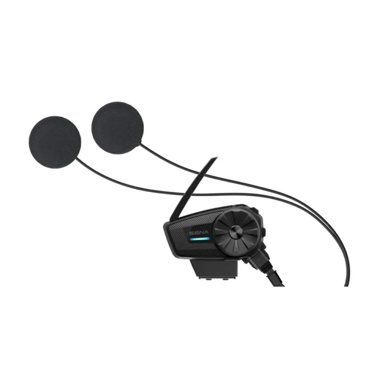 Sena Spider ST1 must/hall Mesh 2000 m mootorratta intercom, Bluetooth 5.2, komplektis kaks mikrofoni