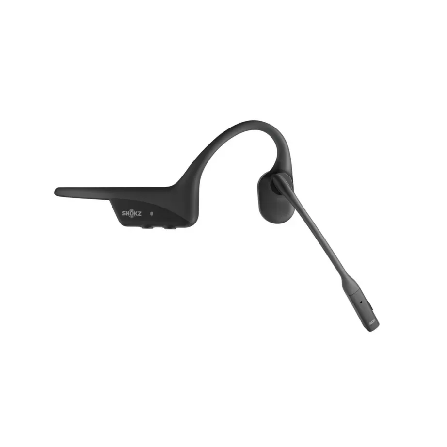 Shokz OpenComm2 UC C120-AC-BK-EU 29 m juhtmevaba luujuhtivusega kõrvaklapp USB-C adapteriga, 16 h tööaeg, mürasummutusega boom-mikrofon, must – kontoritööks ja videokõnedeks – 5