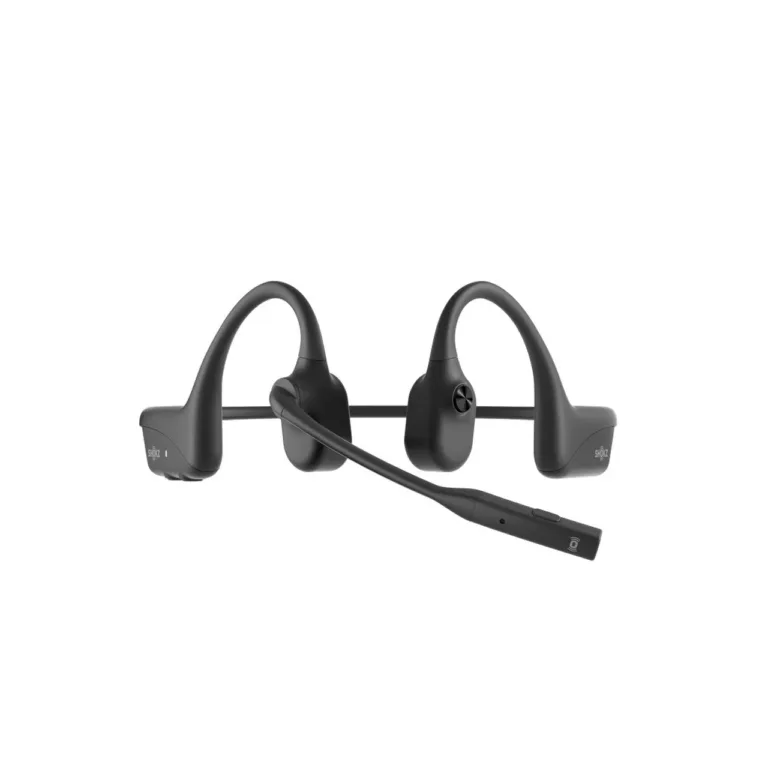 Shokz OpenComm2 UC C120-AC-BK-EU 29 m juhtmevaba luujuhtivusega kõrvaklapp USB-C adapteriga, 16 h tööaeg, mürasummutusega boom-mikrofon, must – kontoritööks ja videokõnedeks