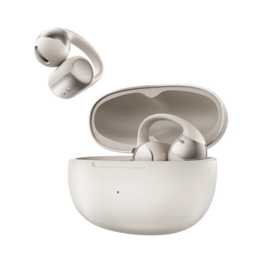SHOKZ OpenDots ONE E310-ST-GY hallid IP54 juhtmevabad ear-clip kõrvaklapid, Bluetooth 5.4, 10 h heli/40 h karbiga, spordi- ja igapäevakasutuseks
