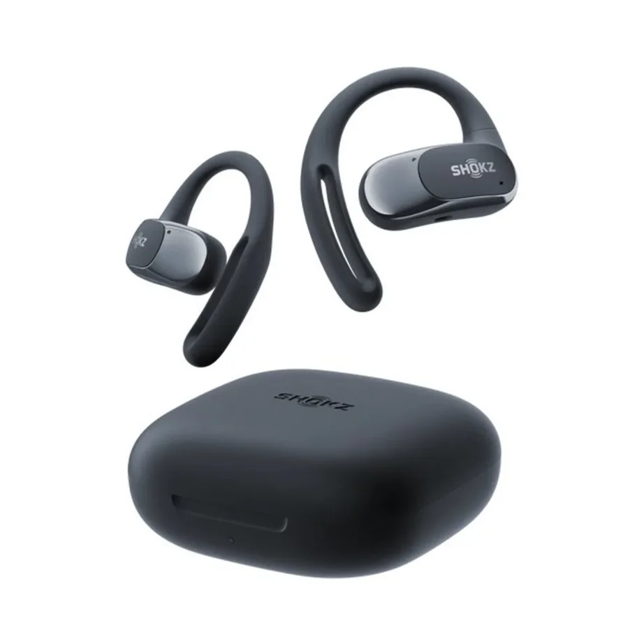 SHOKZ OpenFit Air T511-ST-BK IP54 mustad Bluetooth 5.2 ear-hook binauraalsed juhtmevabad kõrvaklapid laadimiskarbiga (kõned, muusika, sport, aku kestvus kuni 6 tundi) – 3