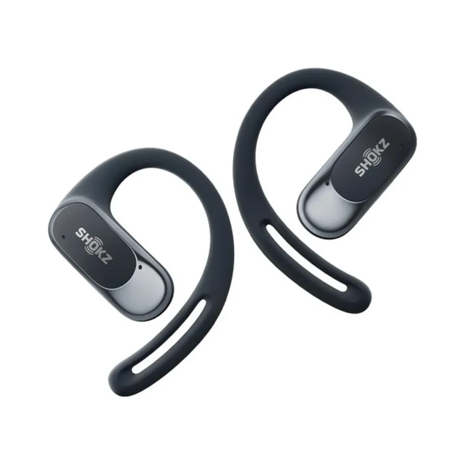 SHOKZ OpenFit Air T511-ST-BK IP54 mustad Bluetooth 5.2 ear-hook binauraalsed juhtmevabad kõrvaklapid laadimiskarbiga (kõned, muusika, sport, aku kestvus kuni 6 tundi)