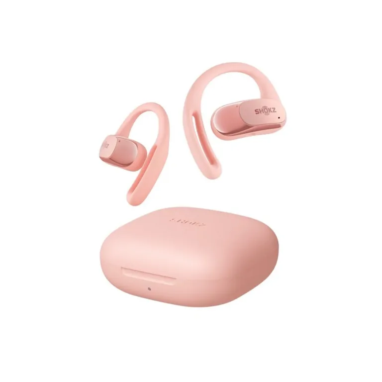 SHOKZ OpenFit Air T511-ST-PK roosad IP54 Bluetooth 5.2 juhtmevabad kõrva-aasaga kõrvaklapid kõnede, muusika ja spordi jaoks