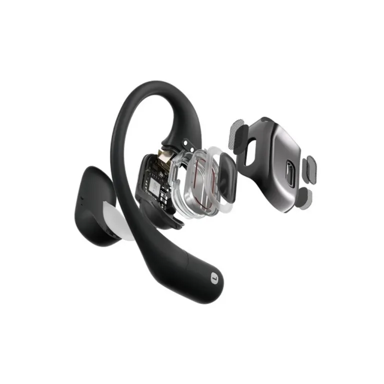 SHOKZ OpenFit T910-ST-BK mustad IP54 juhtmevabad kõrva-aasaga Bluetooth 5.2 kõrvaklapid muusika ja kõnede jaoks